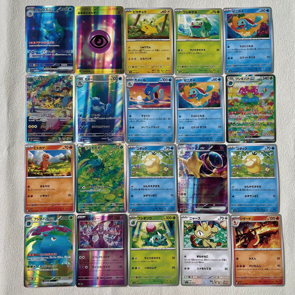 NEW 140pcs/Box Anime Pokemon Japan Version TCG Scarlet Violet 151 Classics Expansion Booster Box Pokemon Trade Card Kid Gifts
