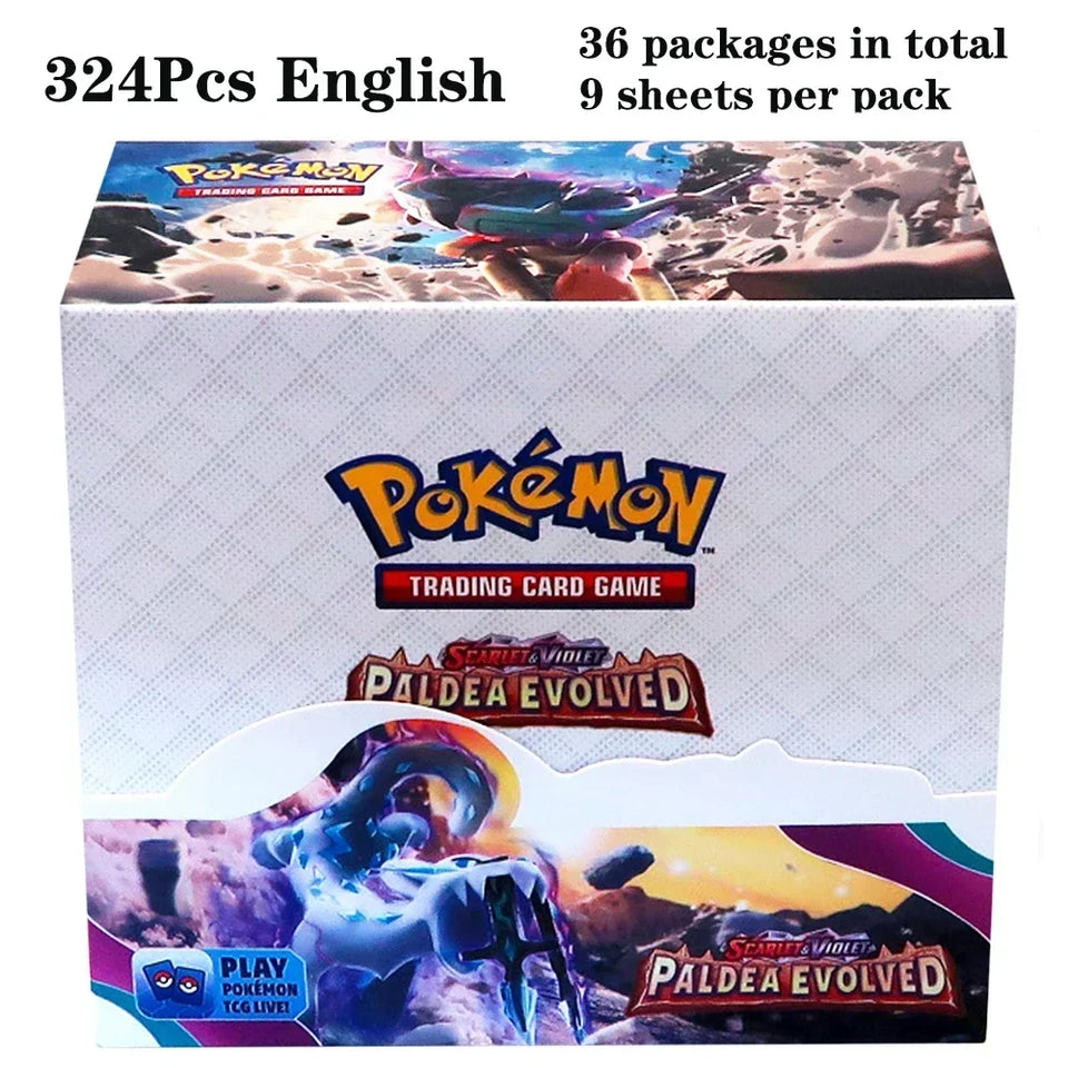 324Pcs Pokemon Cards TCG: Sun & Moon XY Evolutions Booster Box  Collectible Trading Pokemon Cards Game Board Game