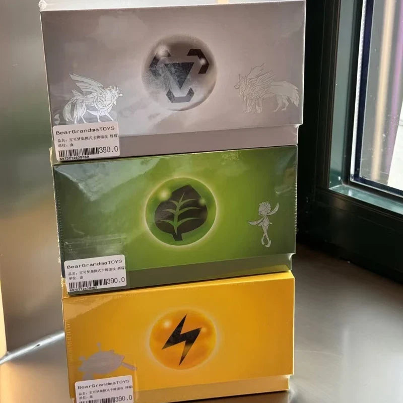 100% Original Genuine Pokemon Third Wave Radiant Energy Chinese 8.5 Collection Card Book Gift Box Steel Grass Lightning Types