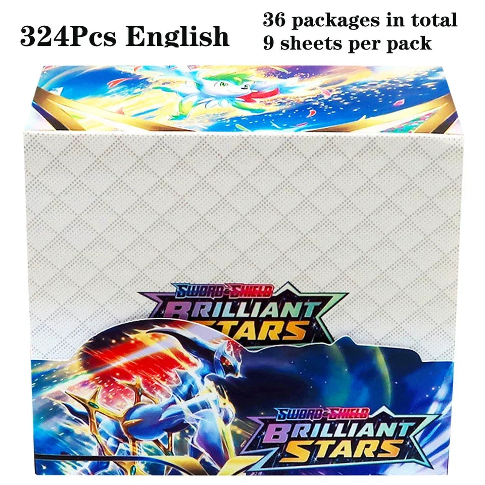 324Pcs/box Pokemon TCG: Shining Fates Booster Box Collectible Trading Pokemon Card Game Child Gift Board game Surging Prismatic