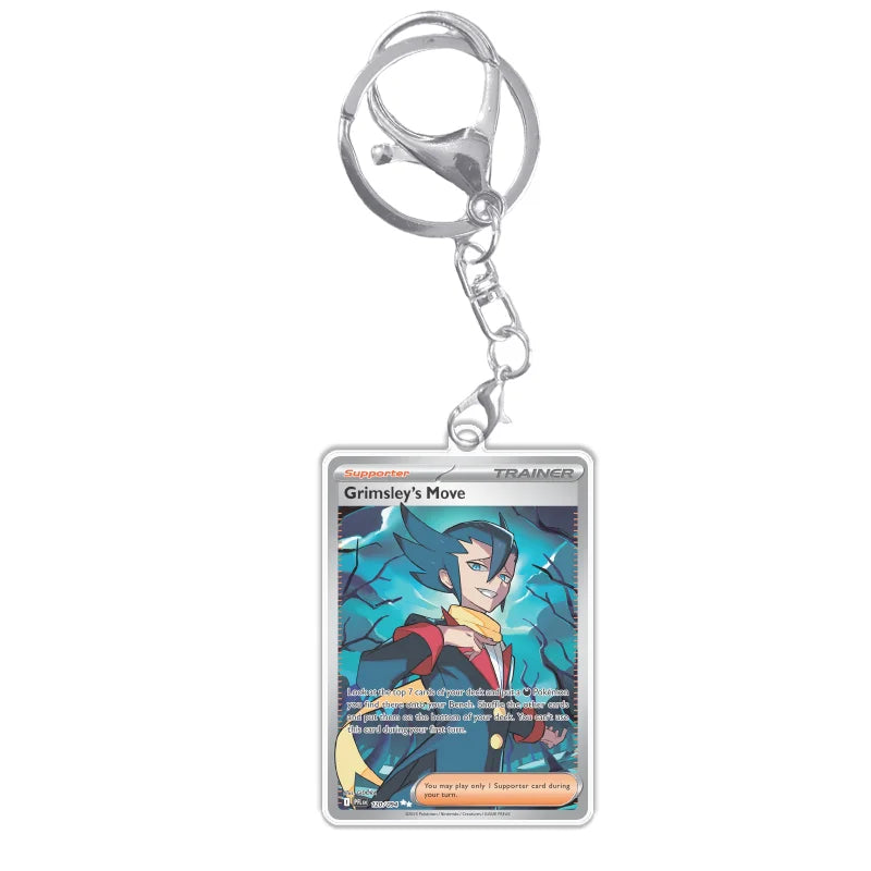 Keychain Card For Pokemon Mega Charizard Meowth Dawn M2 Phantasmal Flames Anime Game Self Made Acrylic Gift Pendant Decoration