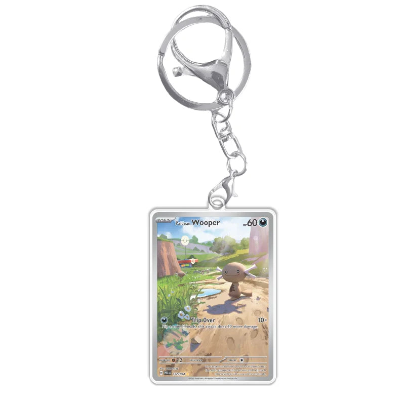 Keychain Card For Pokemon Mega Charizard Meowth Dawn M2 Phantasmal Flames Anime Game Self Made Acrylic Gift Pendant Decoration