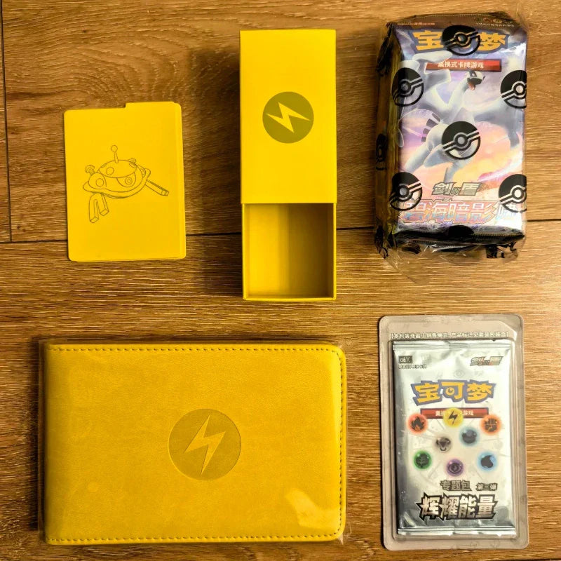 100% Original Genuine Pokemon Third Wave Radiant Energy Chinese 8.5 Collection Card Book Gift Box Steel Grass Lightning Types