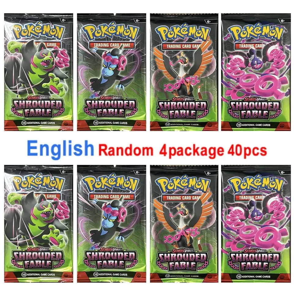 4 Pack Pokemon Cards 151 Team up Sun & Moon Thunder English Trading Card Game Evolutions Booster Collectible Kids Toys Gifts