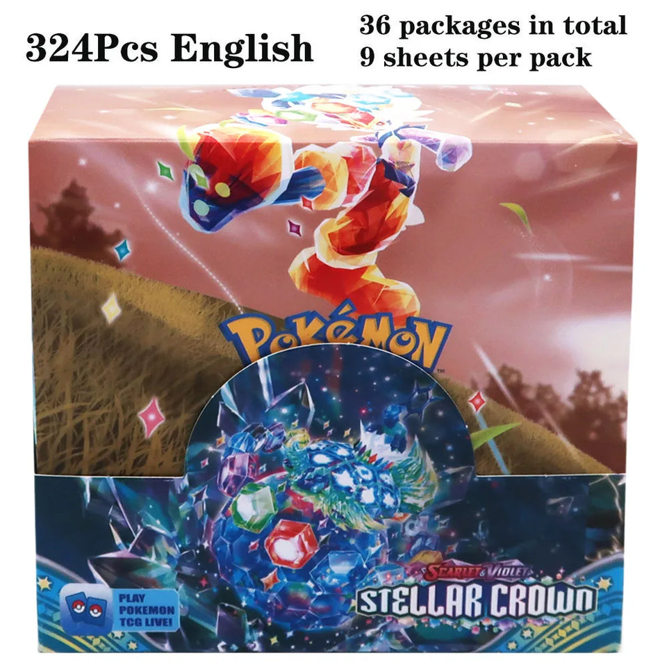 324Pcs Pokemon Cards TCG: Sun & Moon XY Evolutions Booster Box  Collectible Trading Pokemon Cards Game Board Game