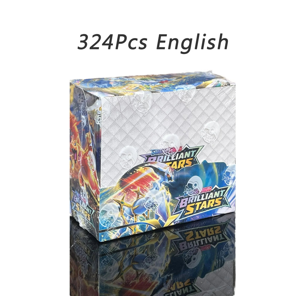 324/360Pcs English Pokemon TCG:Scarlet Violet Obsidian Flames Shining Fates Booster Box Pokemon Card 36 Pack Box Collection Card