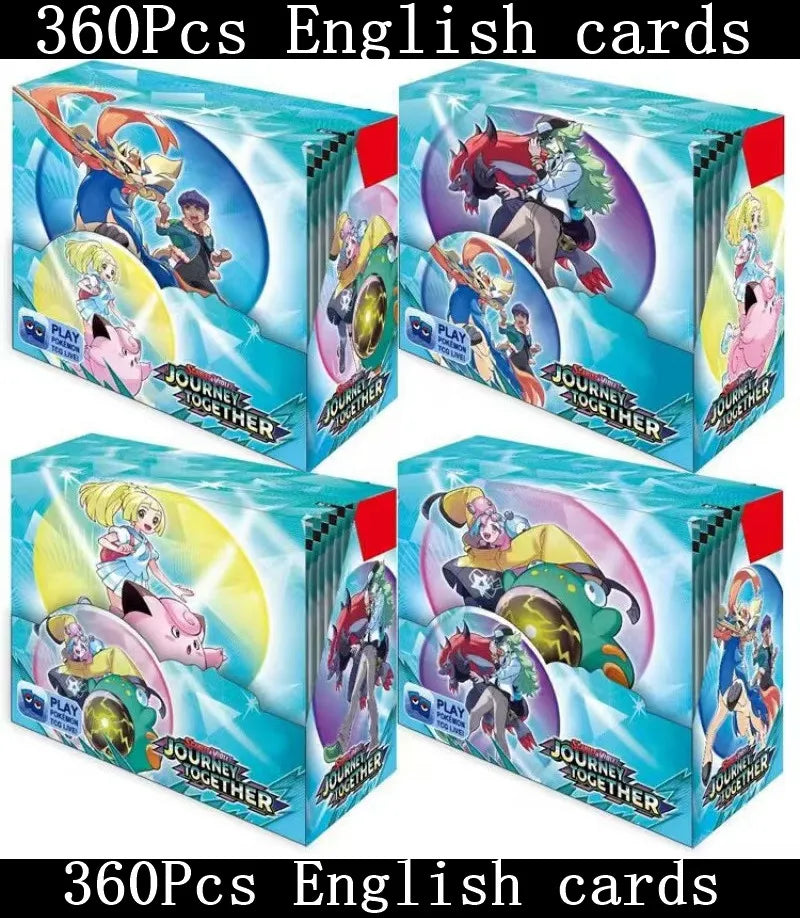 360 Pcs/Set Spanish English French Pokemon Card Brilliant Stars 151 Prismatic Evolutions PALDEAN FATES  Booster Battle Card