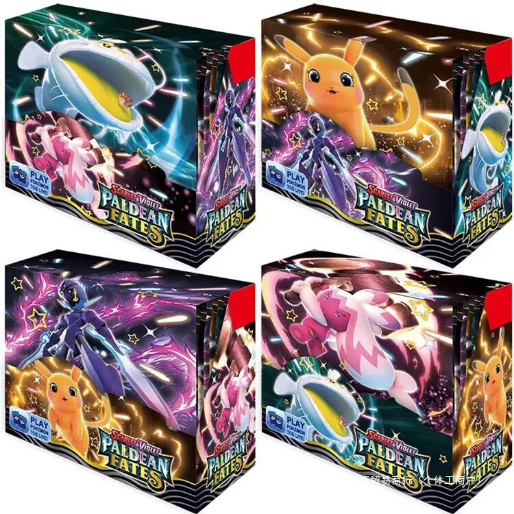 324/360 Pcs/Set Pokemon Card Paldaevolved 151 Prismatic Evolutions PALDEAN FATES English Booster Battle Transaction Card.