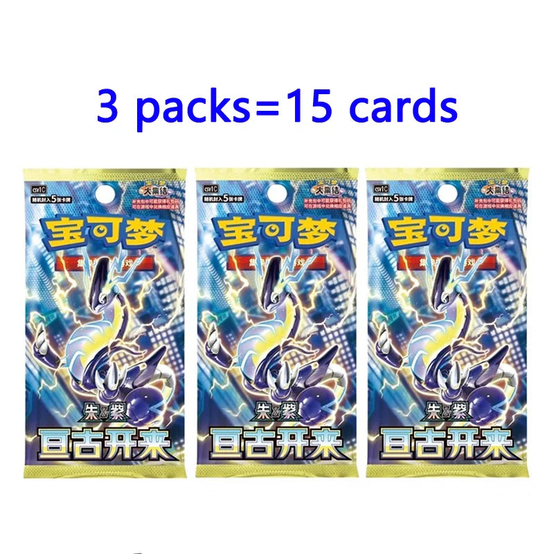 Original Pokemon Cards Collected 151 Gem Vol.1 Vol.2 Scarlet and Violet Trading PTCG Bag Box Deck Ibrahimovic Pikachu Card Gift