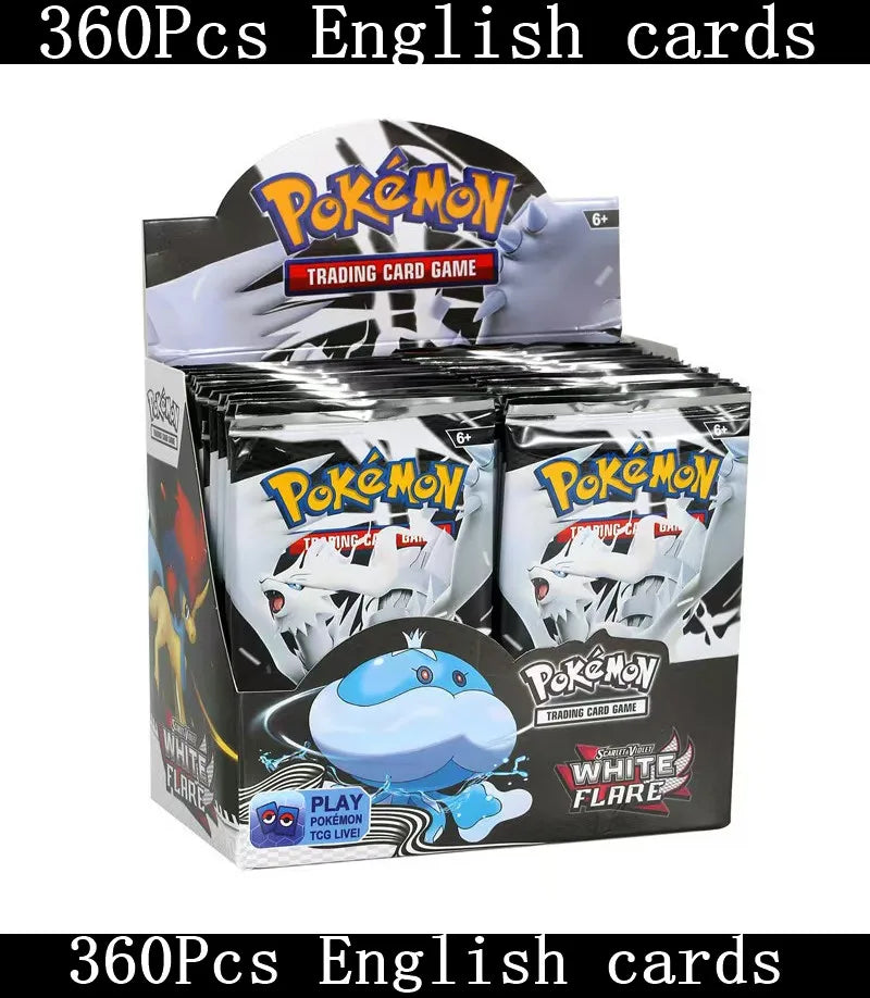 360 Pcs/Set Spanish English French Pokemon Card Brilliant Stars 151 Prismatic Evolutions PALDEAN FATES  Booster Battle Card