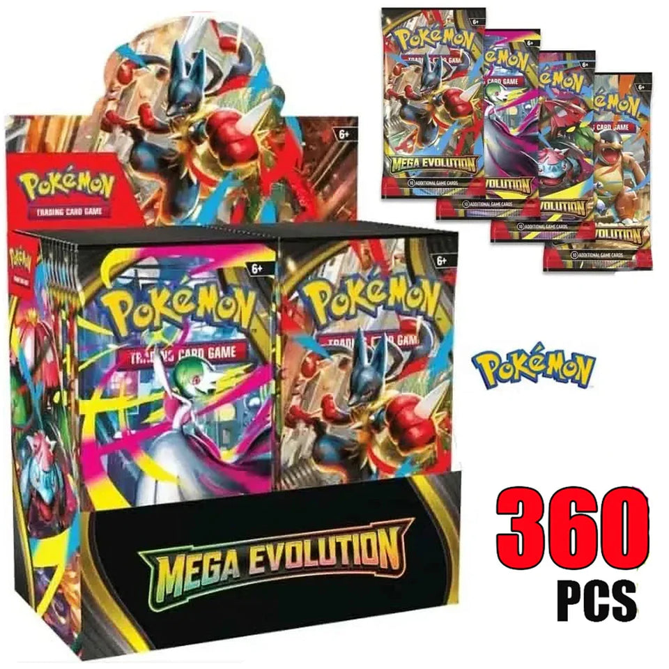 # English Spanish Franch Pokemon Cards Game MEGA EVOLUTION SCARLET&VIOLE 151 Prismatic Booster Battle Transaction Cards