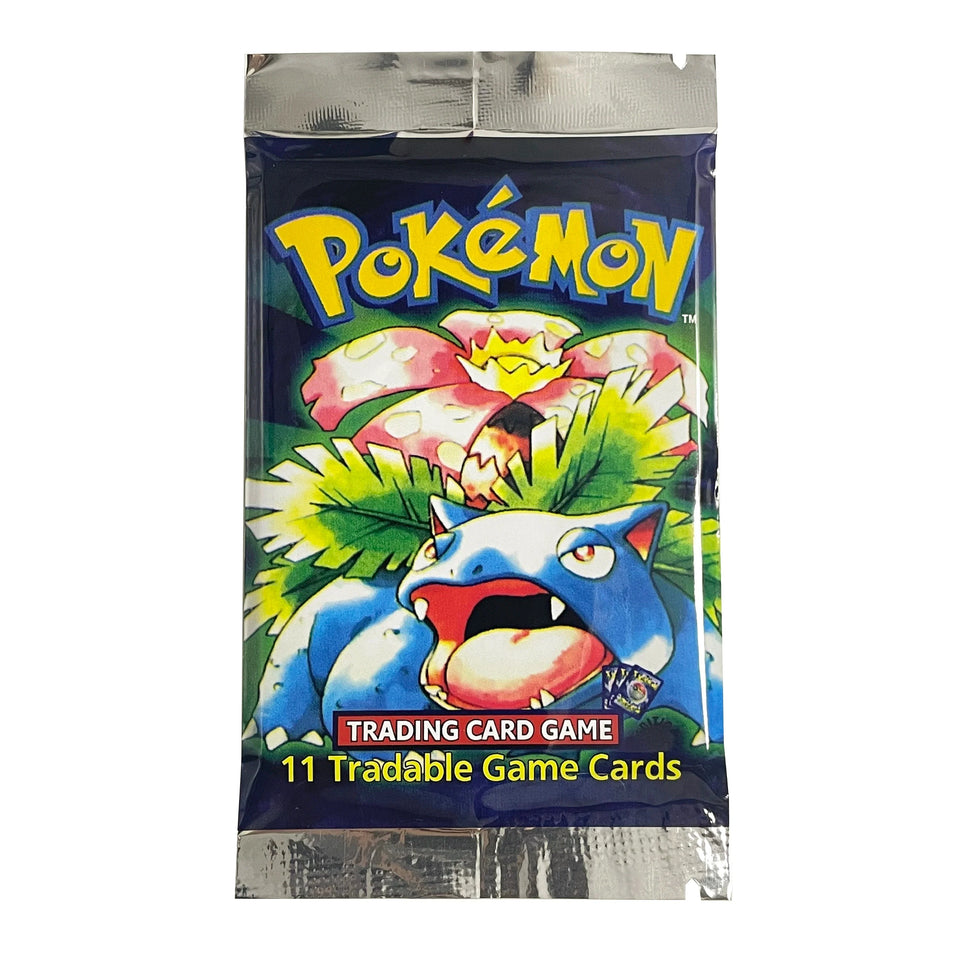 PKM Card English 1ST Ed Base Set Packs - Charizard Blastoise Venusaur Light (X1) (X3) (X5) RARE Art Set TCG Tradable Game Cards