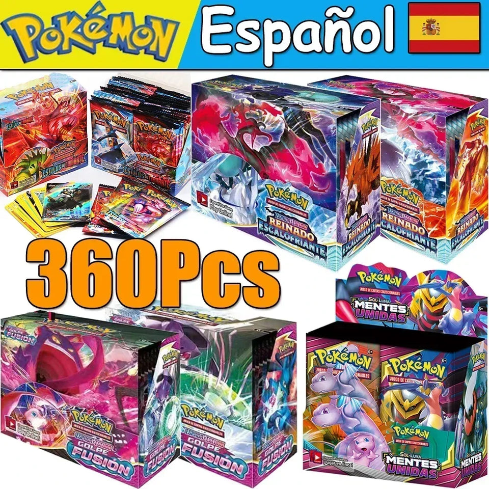 # Spanish Pokemoned Cards English French CROWN ZENITH SILVER TEMPEST Lost Origin Brilliant Stars Carte Pokémon Collection Toys