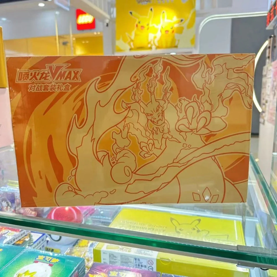 100% Original Pokemon PTCG Simplified Chinese Charizard VMAX Battle Box Collectible Gift Box Trading Cards Toys Gifts In Stock
