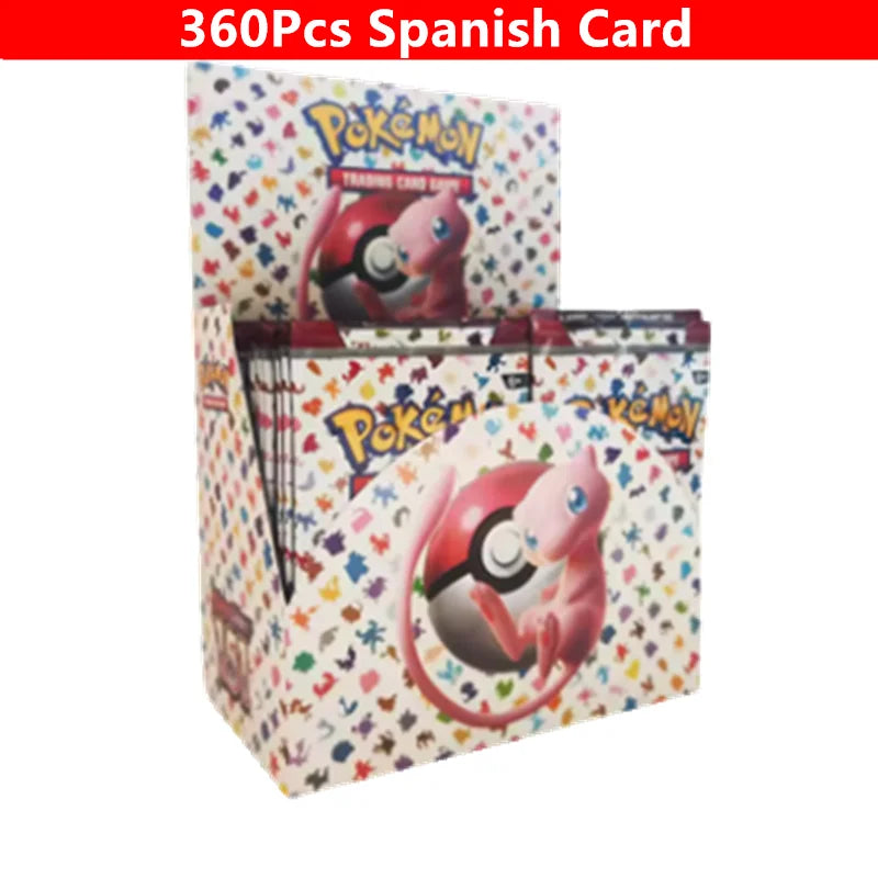 360 Pcs/Set Spanish English French Pokemon Card Brilliant Stars 151 Prismatic Evolutions PALDEAN FATES  Booster Battle Card