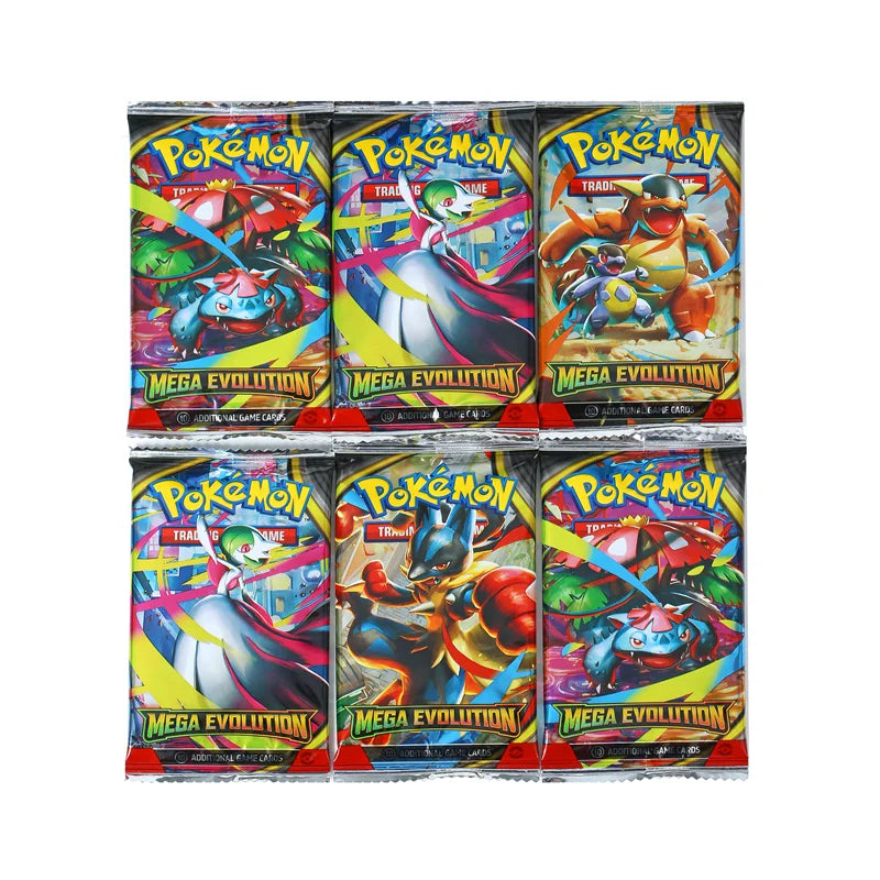 360Pcs Pokemon Card MEGA EVOLUTION Lucario Prismatic Evolutions Game Cartoon English Booster Battle Transaction Card Gift