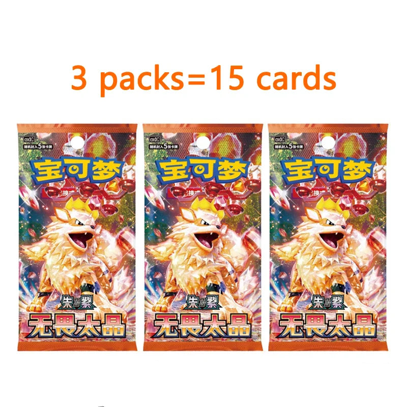 Original Pokemon Cards Collected 151 Gem Vol.1 Vol.2 Scarlet and Violet Trading PTCG Bag Box Deck Ibrahimovic Pikachu Card Gift