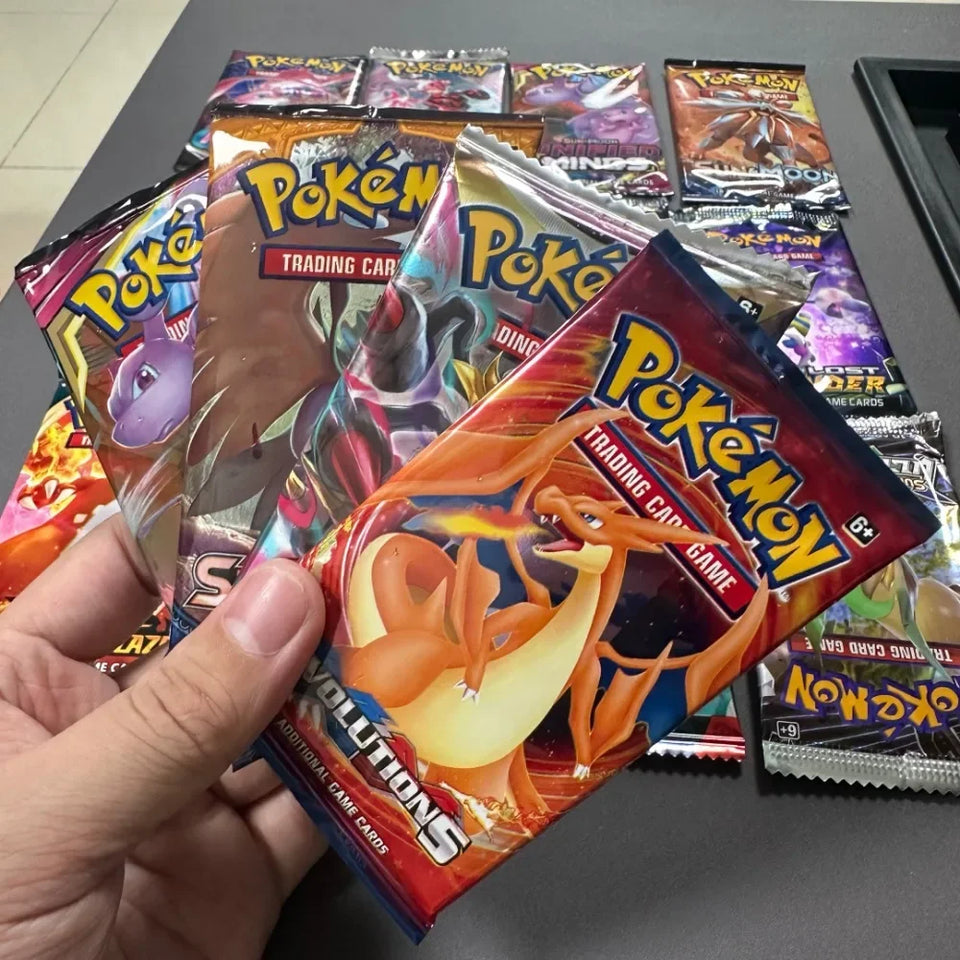 4 Pack Pokemon Cards 151 Team up Sun & Moon Thunder English Trading Card Game Evolutions Booster Collectible Kids Toys Gifts