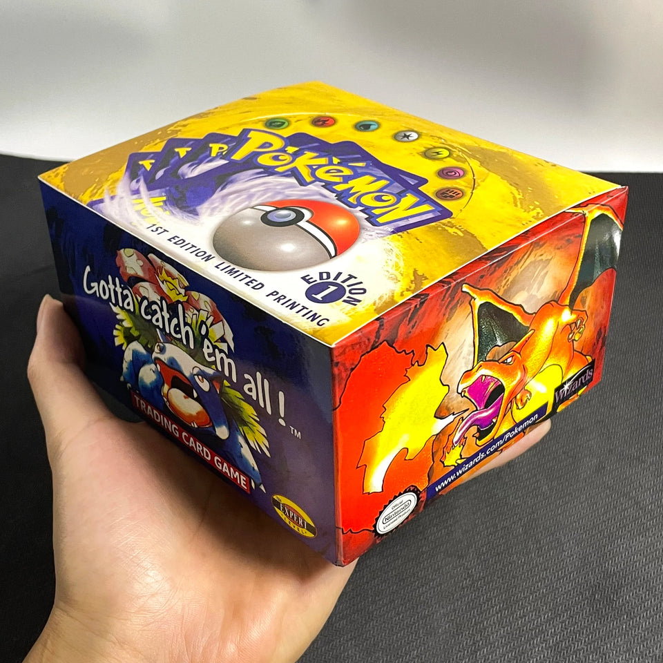 PKM Card English 1ST Ed Base Set Packs - Charizard Blastoise Venusaur Light (X1) (X3) (X5) RARE Art Set TCG Tradable Game Cards