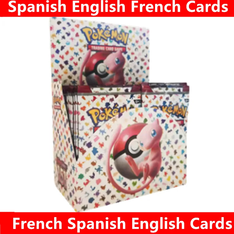 360 Pcs/Set Spanish English French Pokemon Card Brilliant Stars 151 Prismatic Evolutions PALDEAN FATES  Booster Battle Card