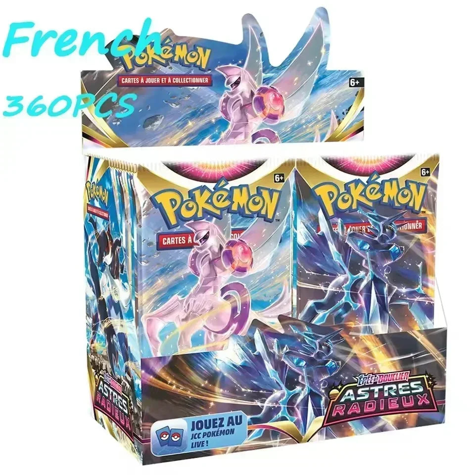 %360P French Pokémon TCG: Ecarlet & Violet Etsncelles Astral Radiance Obsidian Flames Booster Box Pokemon Cards Game 36 Pack Box