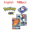 100Pcs New English French Spanish Pokemon Cards V GX VMAX TAG TEAM Game Battle Shining Card Collection Card Toys Gifts