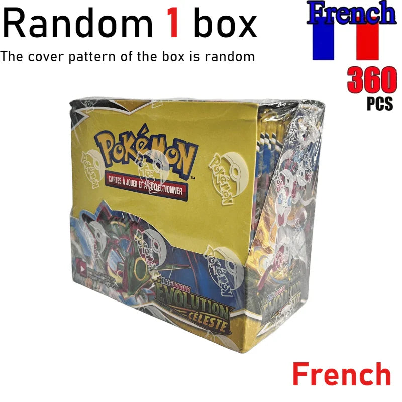 (French Version)360Pcs Pokémon Scarlet & Violet 151 Prismatic Evolutions Booster Packs Battle Trading Game Cards Children Gift