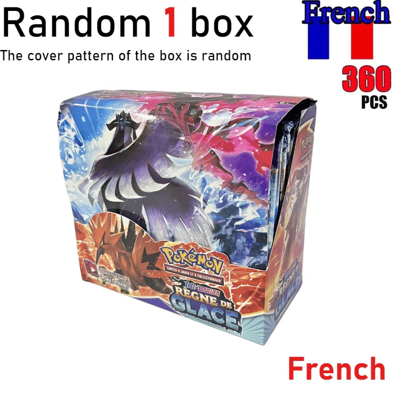 (French Version)360Pcs Pokémon Scarlet & Violet 151 Prismatic Evolutions Booster Packs Battle Trading Game Cards Children Gift