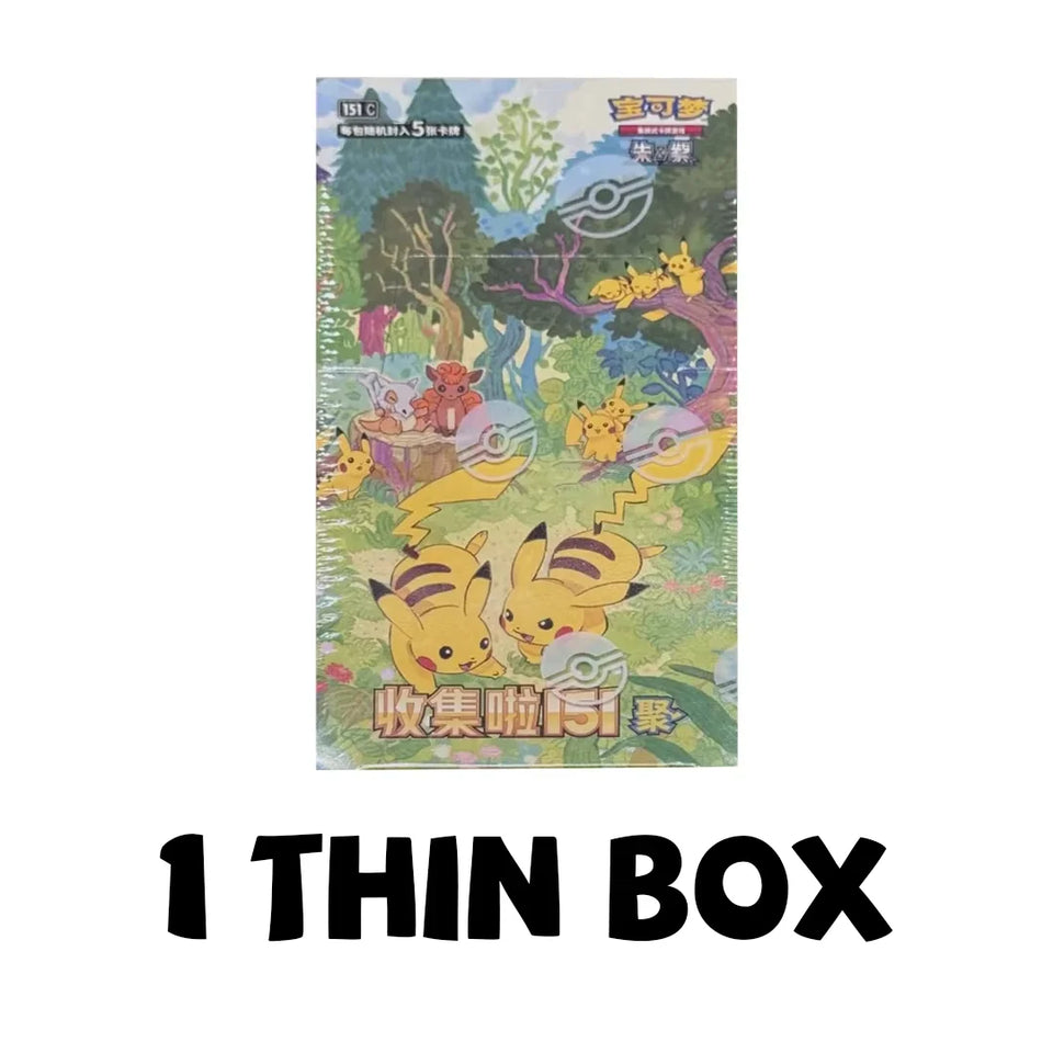 100% Genuine Pokemon PTCG Trading Cards Collected 151 Vol.4 Supplementary Pack 151 Gather Booster Box Set Collection Card Gifts