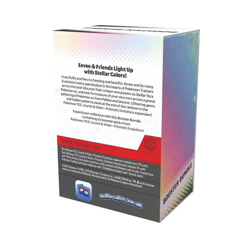 Pokemon Card SV8.5 Prismatic Evolutions Scarlet Violet American Edition 151Booster Bundle Black Bolt Battle Transaction Card