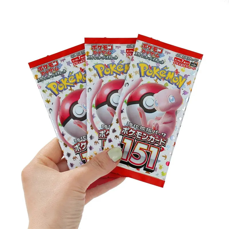 140pcs/Box Anime Pokemon Japan Version TCG Scarlet Violet 151 Classics Expansion Booster Box Pokemon Trade Card 20 Pack Cards