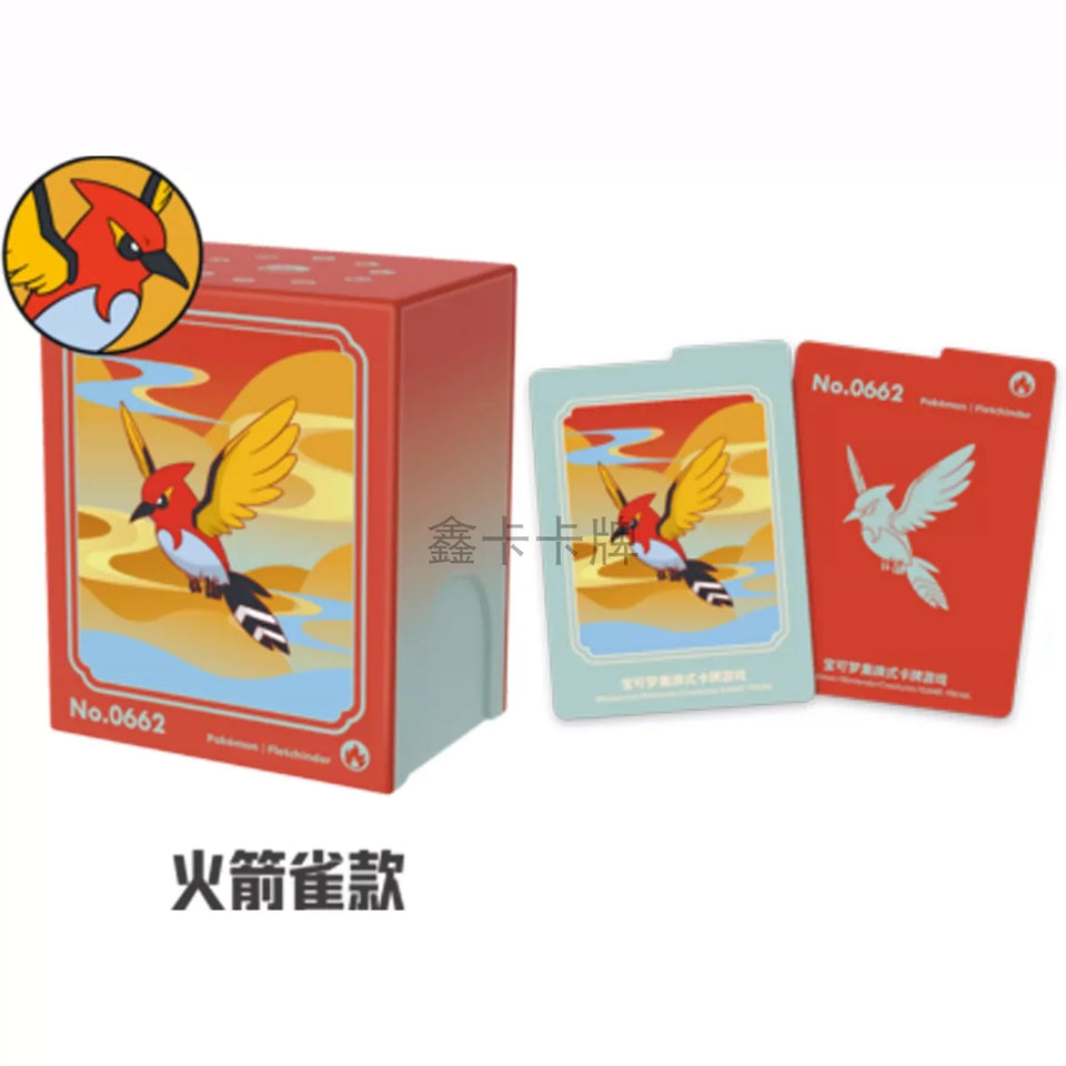 100%Original Pokemon PTCG Scarlet&Violet Metal Card Storage Box Collected 151 Trading Simplified Chinese Collectible Toy Gifts