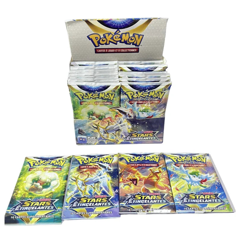 (French Version)360Pcs Pokémon Scarlet & Violet 151 Prismatic Evolutions Booster Packs Battle Trading Game Cards Children Gift