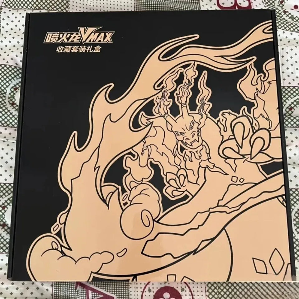 100% Original Pokemon PTCG Simplified Chinese Charizard VMAX Battle Box Collectible Gift Box Trading Cards Toys Gifts In Stock