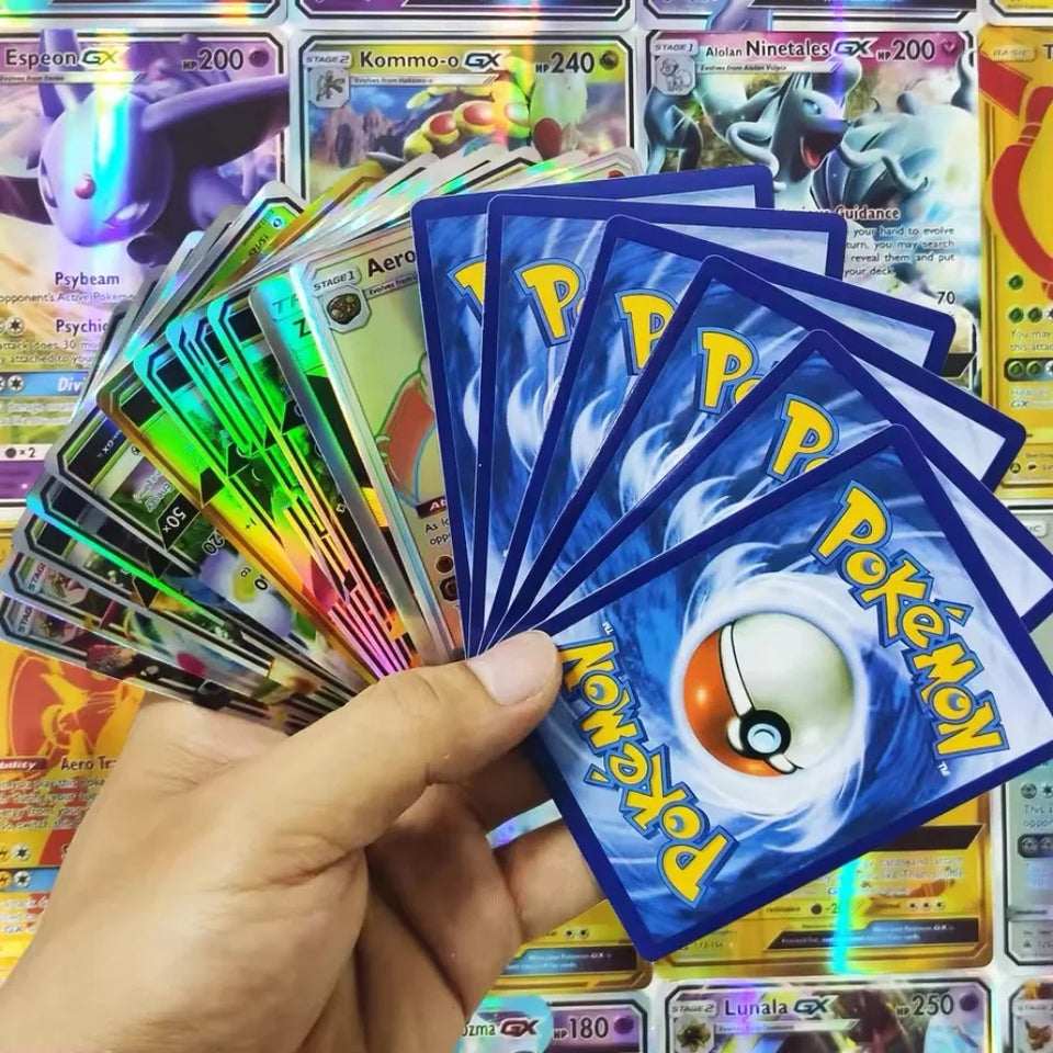 10-100Pcs New English French Spanish German Italian Portuguese Pokemon Cards Vmax GX Game Battle Card Collection Card Toys Gifts