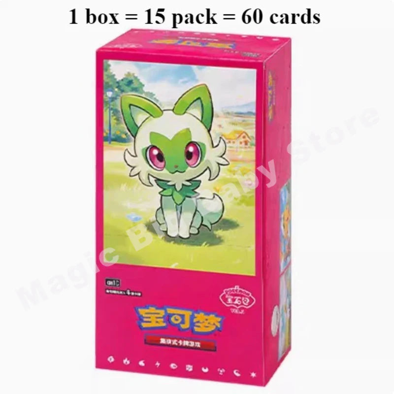 100% Original PKM Card 151series Gem Bag V1 V2 Fearless Tai Crystal Nine Colors Gathering Martial Arts Exercises Convex and Shin