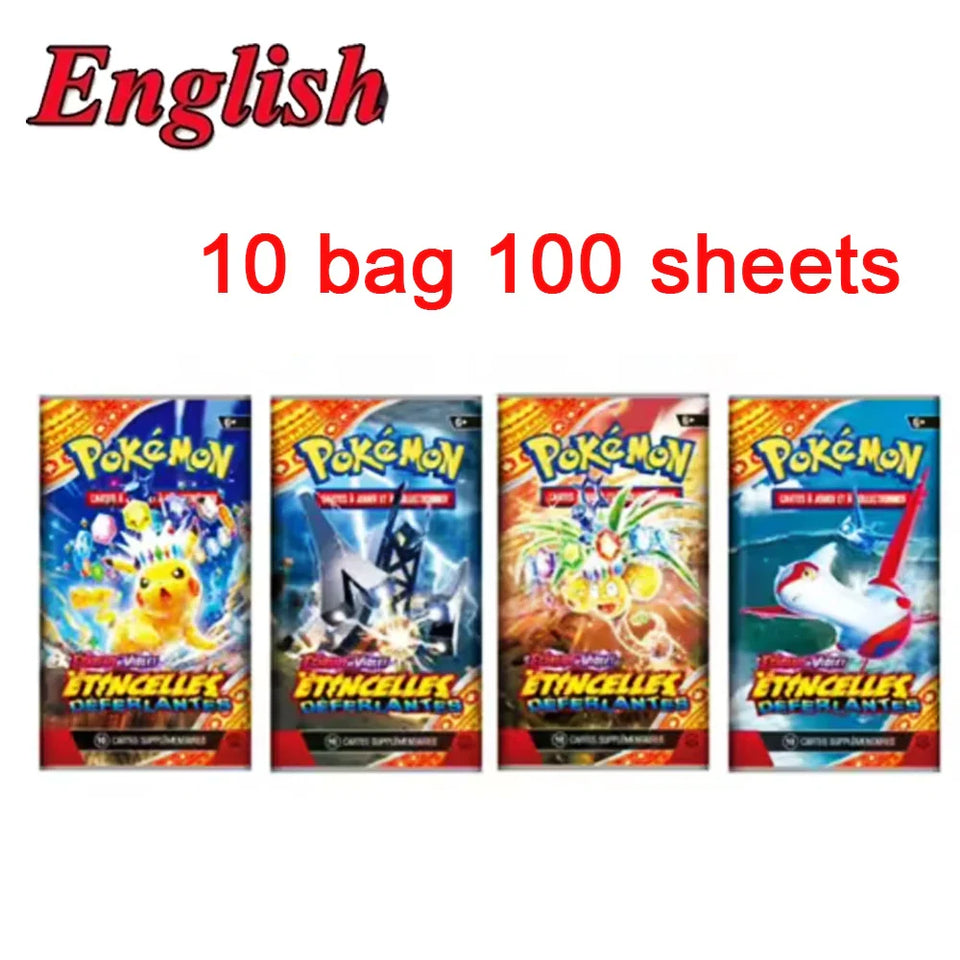 # English Spanish Franch Pokemon Cards Game MEGA EVOLUTION SCARLET&VIOLE 151 Prismatic Booster Battle Transaction Cards