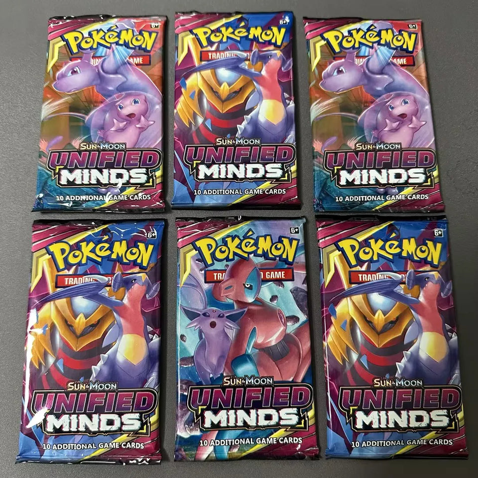 4 Pack Pokemon Cards 151 Team up Sun & Moon Thunder English Trading Card Game Evolutions Booster Collectible Kids Toys Gifts