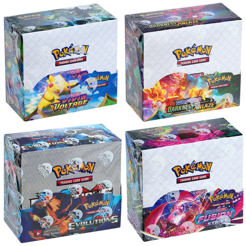 324/360Pcs/Set Pokemon Card Evolving Skies TEAM UP Darkness Ablaze SUN MOON Evolutions English Booster Battle Transaction Card