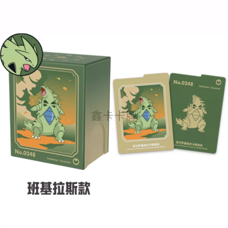 100%Original Pokemon PTCG Scarlet&Violet Metal Card Storage Box Collected 151 Trading Simplified Chinese Collectible Toy Gifts