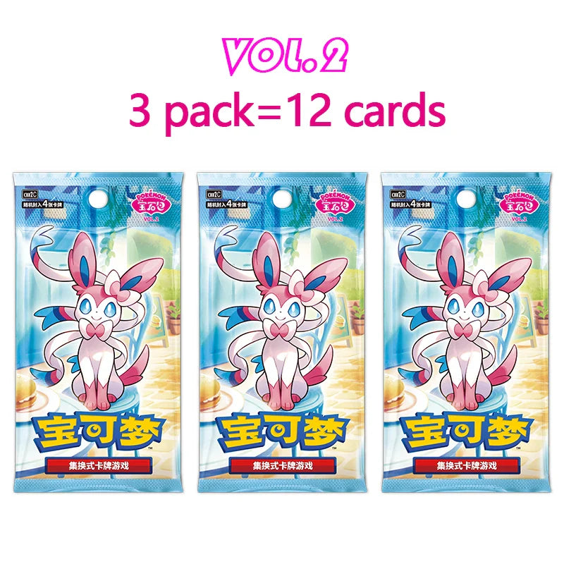 Original Pokemon Cards Collected 151 Gem Vol.1 Vol.2 Scarlet and Violet Trading PTCG Bag Box Deck Ibrahimovic Pikachu Card Gift
