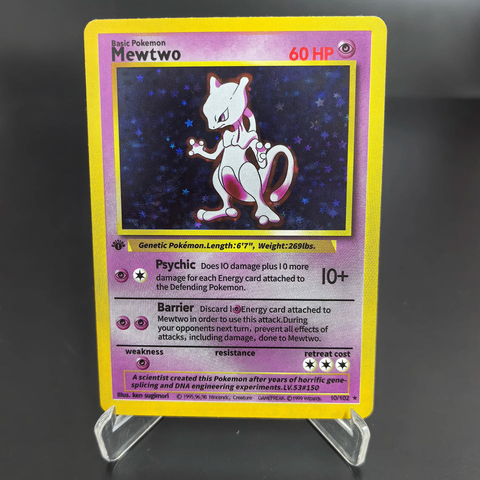 1996 First Generation Pokemon Trading Cards Rare Edition with Charizard  Mewtwo Venusaur Blastoise Classic Game Anime Gift Toys