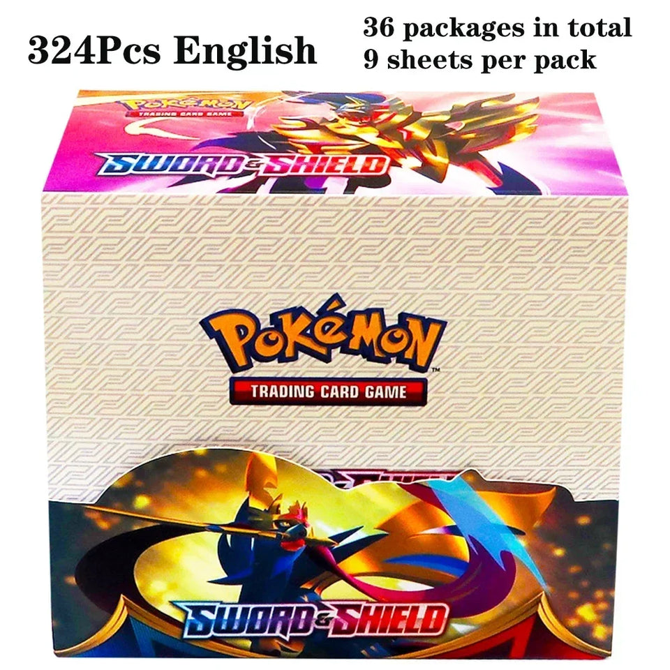 324Pcs Pokemon Cards TCG: Sun & Moon XY Evolutions Booster Box  Collectible Trading Pokemon Cards Game Board Game