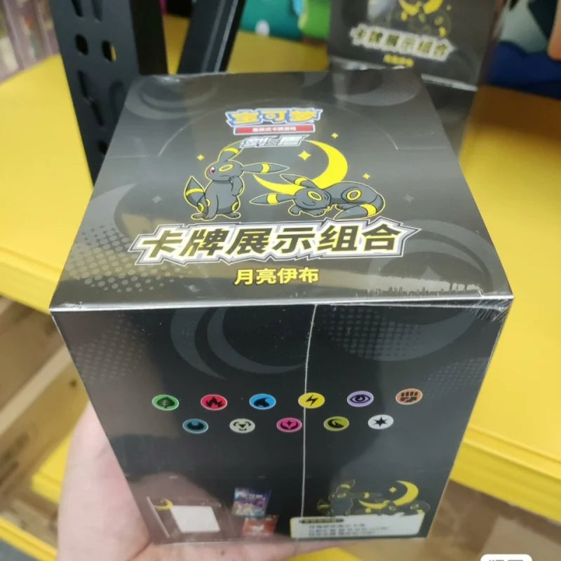 100% Original Pokemon Trading Card Game Ptcg Eevee Show photo frames Chinese version Gifts Box Desktop decoration Birthday Gifts