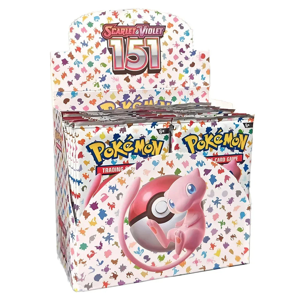 324/360Pcs English Version Pokemon TCG: Scarlet&Violet 151 Prismatic Evolutions Booster Box Pokemon Trade Card 36 Pack Box Gifts