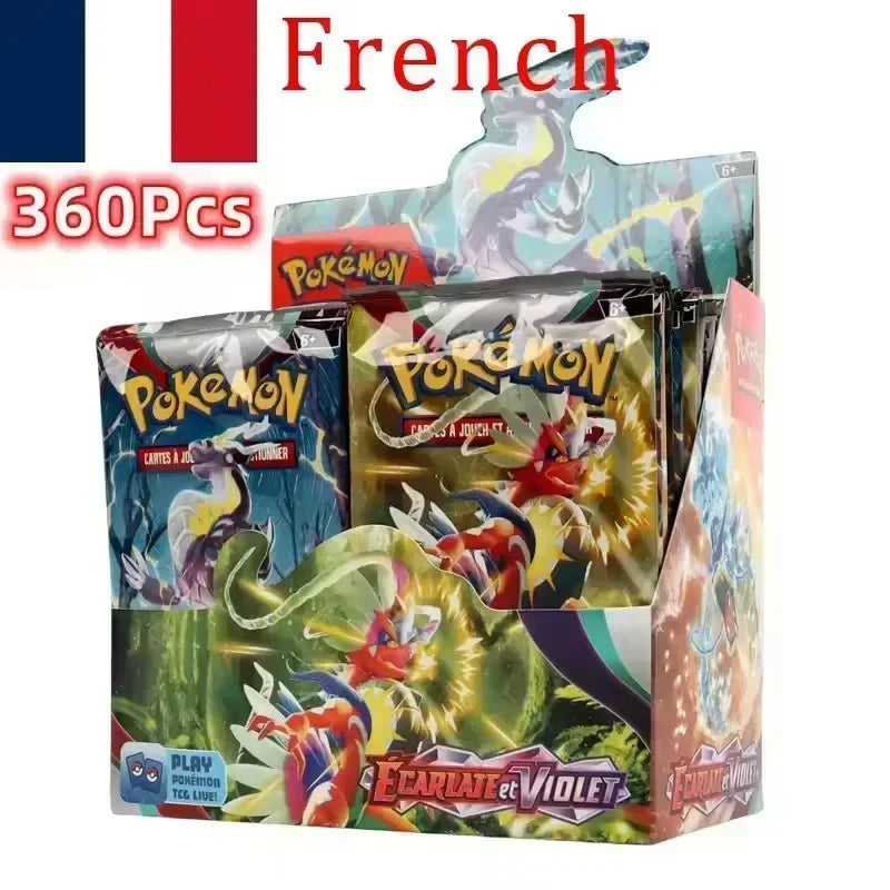 # English Spanish Franch Pokemon Cards Game MEGA EVOLUTION SCARLET&VIOLE 151 Prismatic Booster Battle Transaction Cards