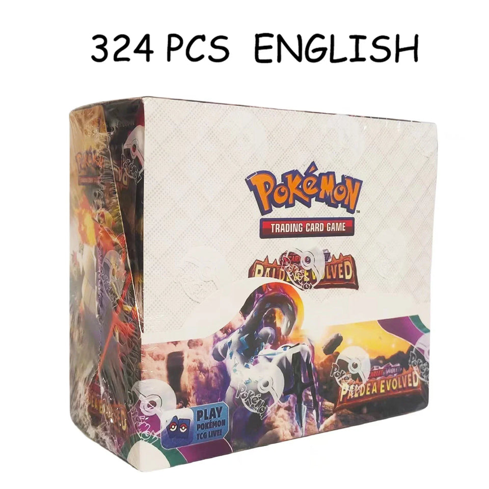 Pokemon Card TCG: 324Pcs Evolutions Scarlet Violet Brilliant Stars Booster Box Pokemon Cards 36 Pack Box Collectible Cards Toys