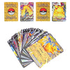 27-110Pcs Pokemon Gold Foil Card VMAX GX Cards English French Spanish German Pikachu Charizard Arceus Colour Pokémon Cards Gift