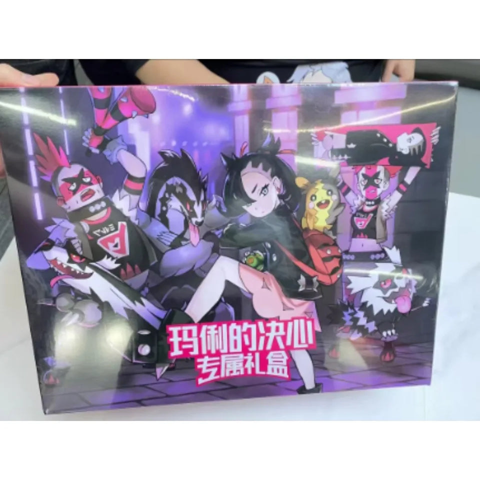 100%Original Pokemon Mary Determination Gift Box Anime Trading Card Game PTCG Simplified Chinese Collectible Cards Toy Gifts