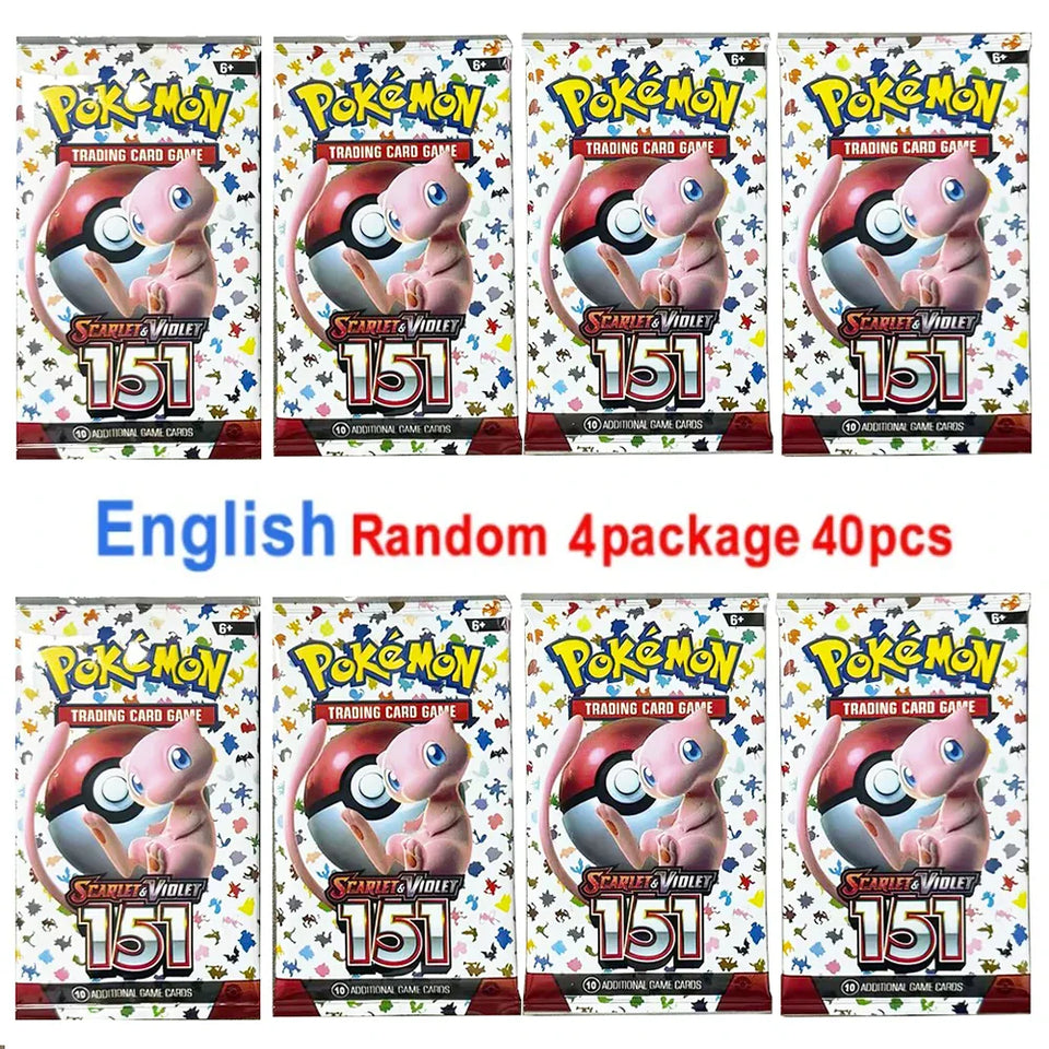 4 Pack Pokemon Cards 151 Team up Sun & Moon Thunder English Trading Card Game Evolutions Booster Collectible Kids Toys Gifts